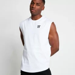 Core Cut-Off T-Shirt – White