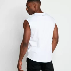 Core Cut-Off T-Shirt – White