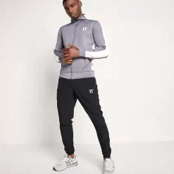 Core Track Top – Steel / White