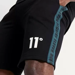 Cut And Sew Printed Sweat Shorts – Black / Darkest Spruce Green / Vapour Grey