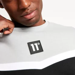 Cut And Sew Sweatshirt – Black/Titanium Grey/White