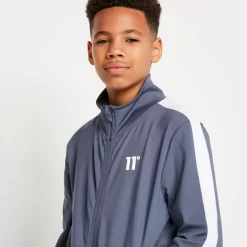 Cut And Sew Tracksuit – Twister Grey/White