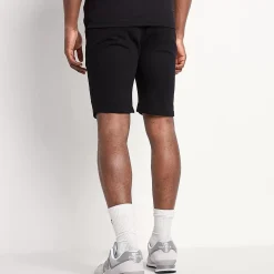 3D Embroidered Logo Sweat Shorts – Black