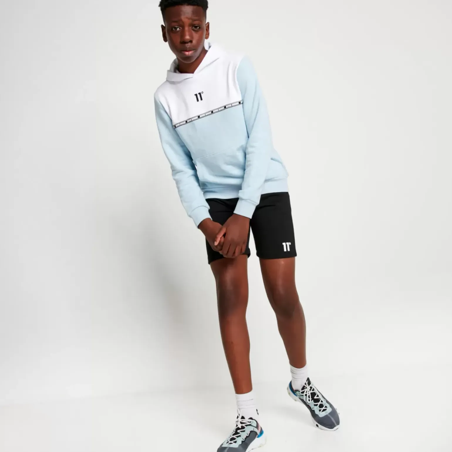 Energy Hoodie – Powder Blue / White