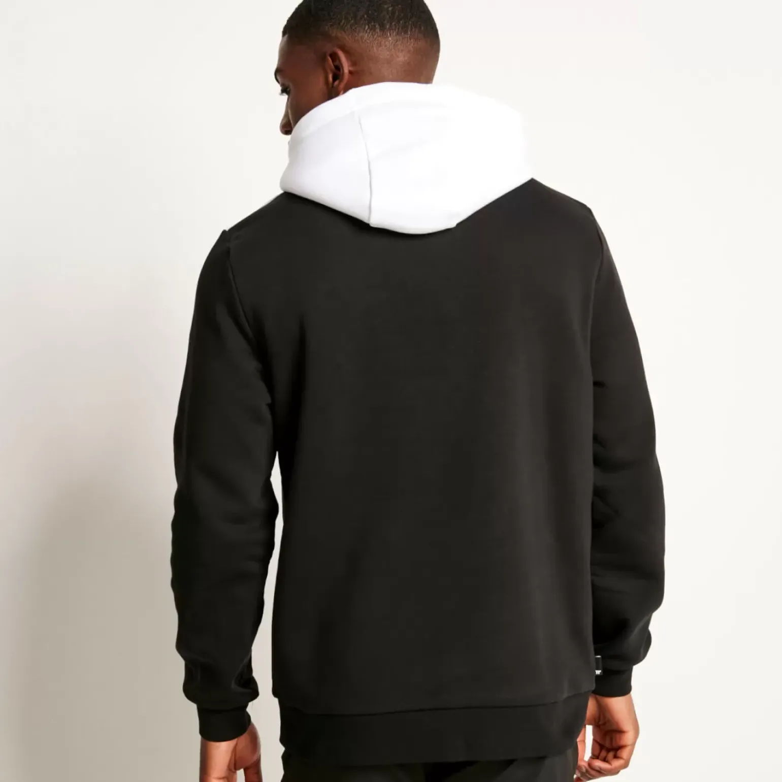 Oversized Pullover Hoodie – Black/White