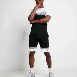 Play Hard Shorts – Black / White / Shadow Grey