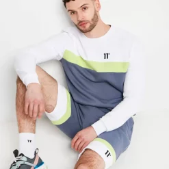 Play Hard Shorts – Twister Grey / White / Sharp Green