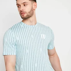 Stripe V T-Shirt – Light Blue