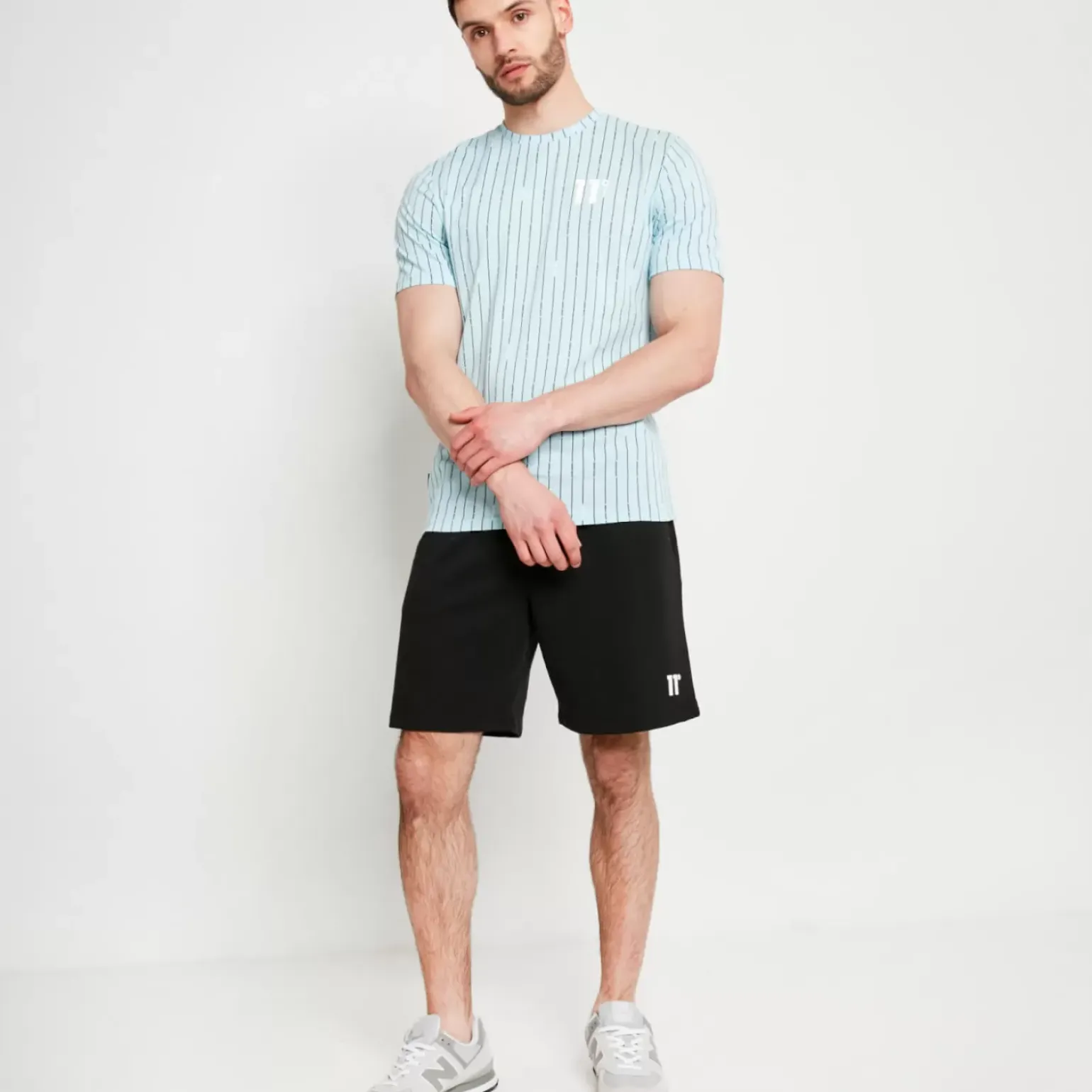 Stripe V T-Shirt – Light Blue