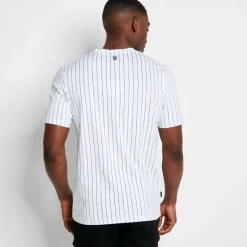 Stripe V T-Shirt – White