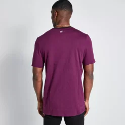 Tall Cut And Sew Short Sleeve T-Shirt – Plum Purple/Black/Limeade