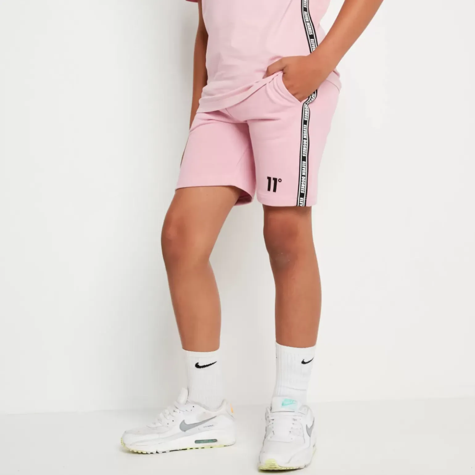 Taped Sweat Short – Pink Nectar