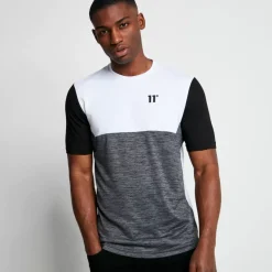 Work Hard T-Shirt – Charcoal Marl / Black / White